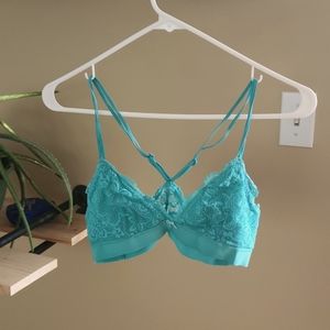 Pair of aerie bralettes M pink and turquise